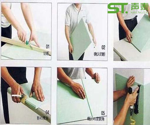 聚酯纖維吸音板施工,聚酯纖維吸音板施工方法